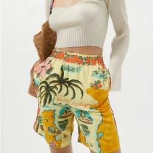 Tropical Print Women's Shorts